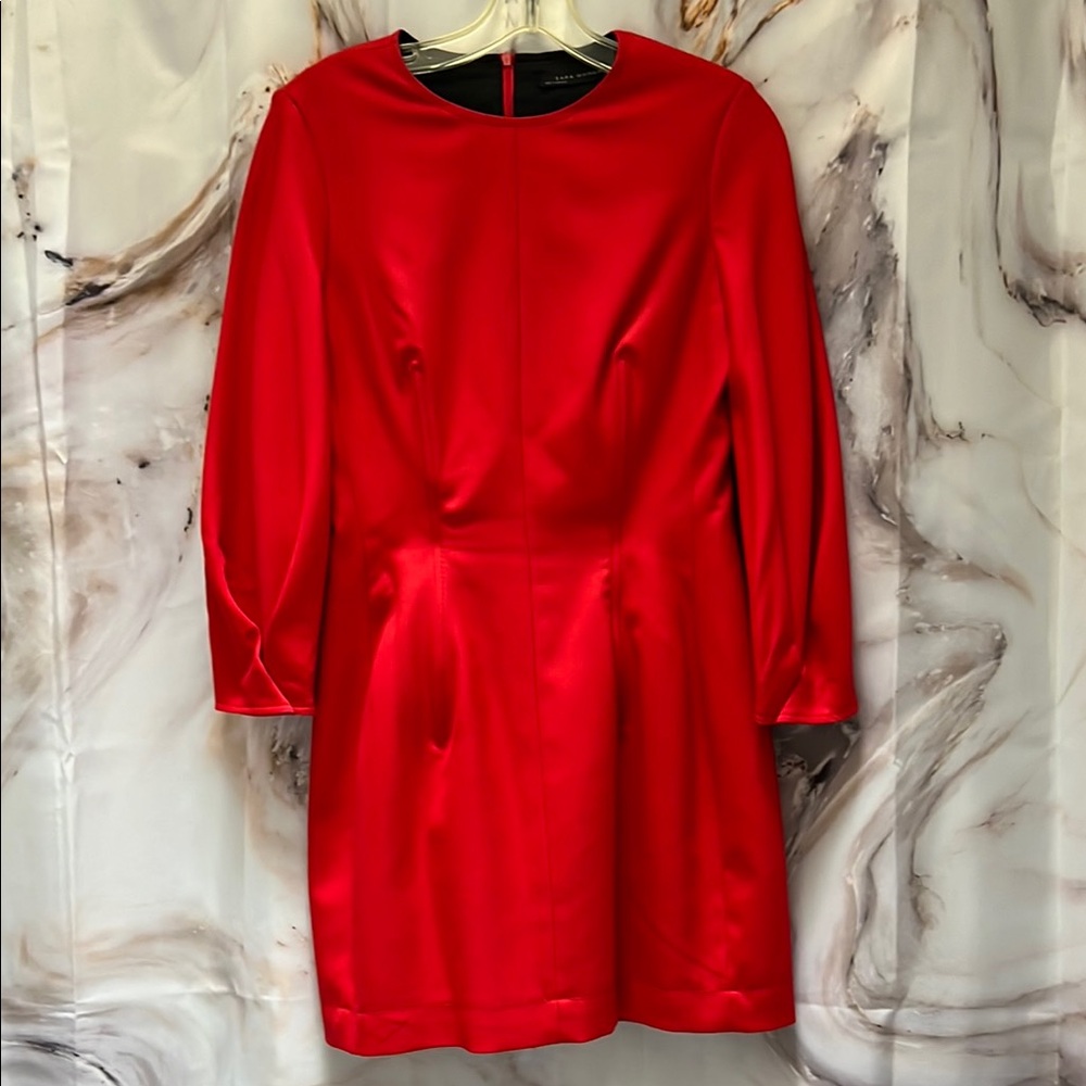 Corset Red Mini Dress by Zara